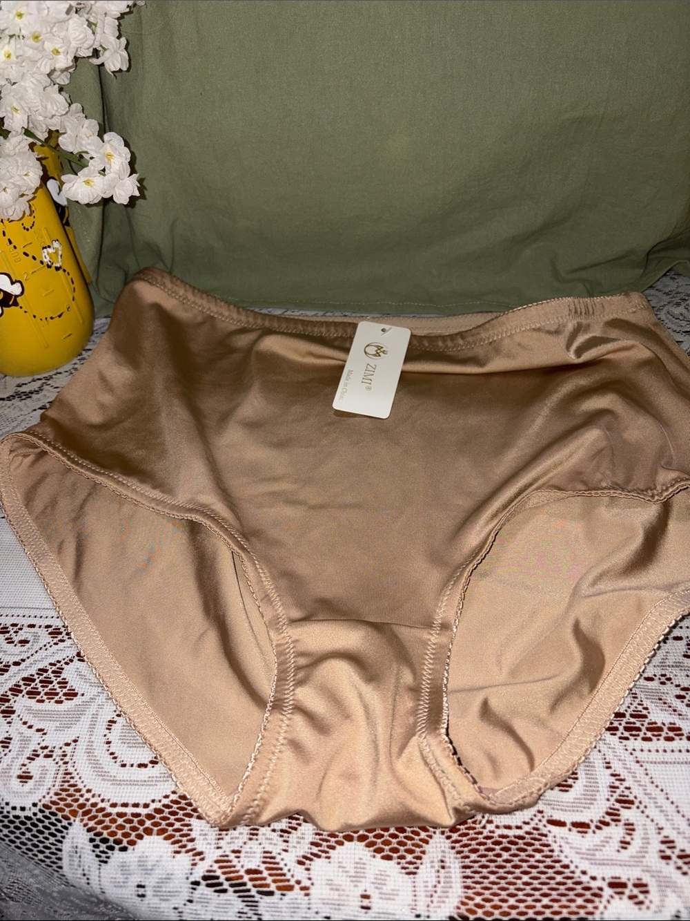 Seamless High-Waist Tummy Control Girdle Briefs - Nude